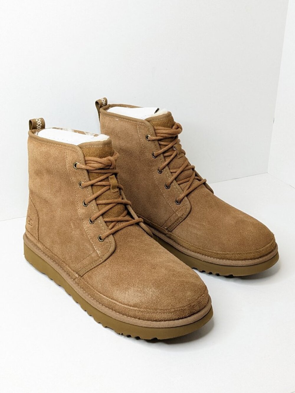 UGG Neumel High Wool Lined Winter Boots Chestnut Suede Men's 12